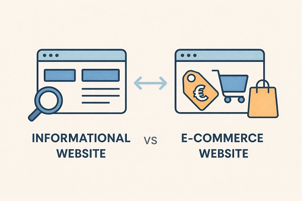 blog seller coach - Sito informativo vs sito e-commerce le differenze fondamentali